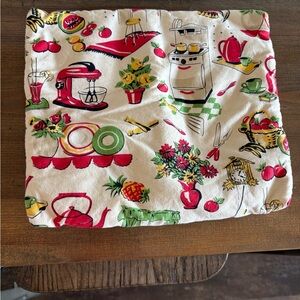 Vintage Kitchen Print Fabric envelope